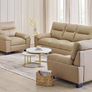 Sofa Set – Winchester NXT 3+1+1 Half Leather Design