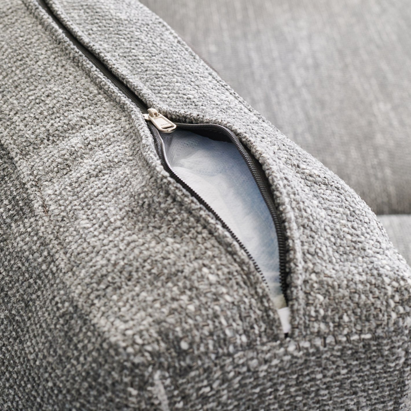 Quebec NXT Fabric 3+1+1 Seater Sofa Set - Grey - Image 5