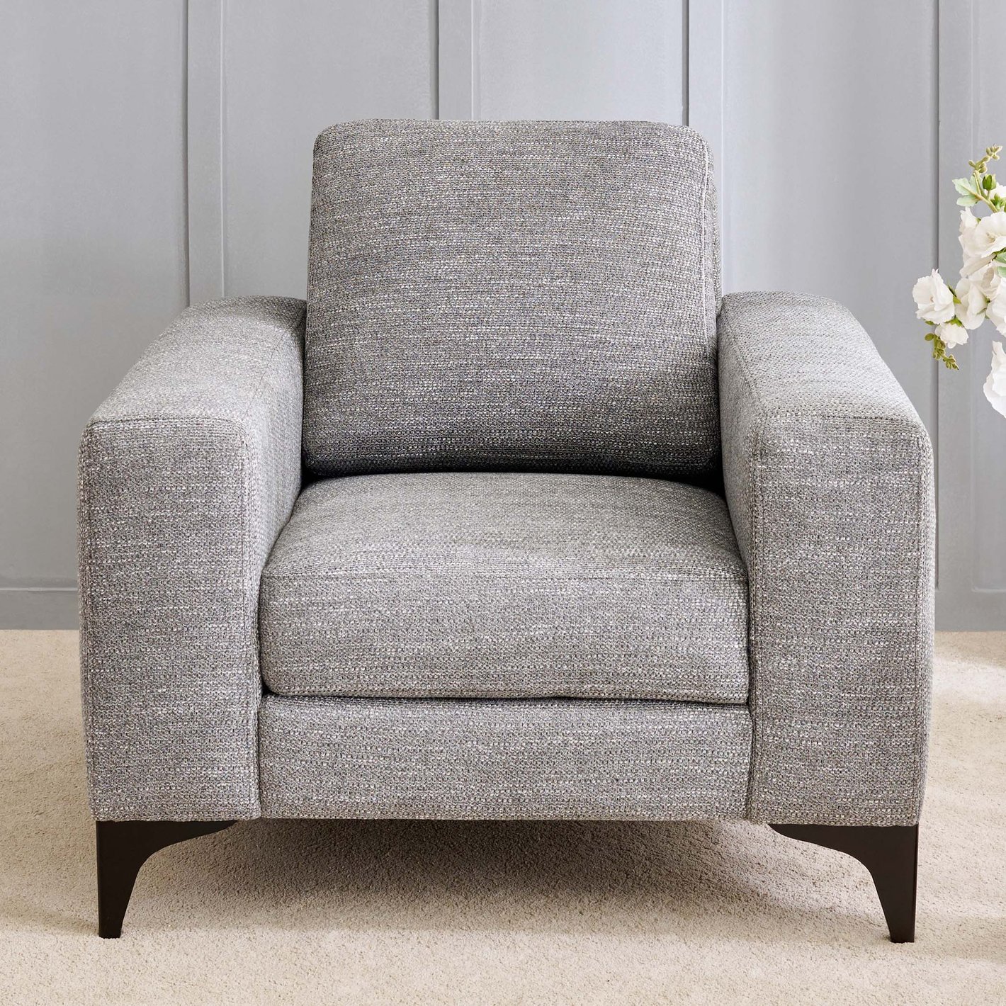 Quebec NXT Fabric 3+1+1 Seater Sofa Set - Grey - Image 3