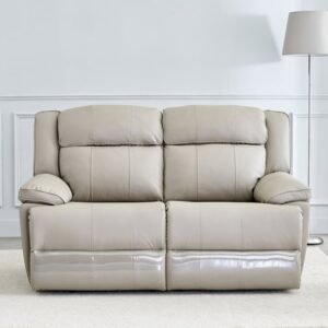 1000015224484-1000015224483_02-2100 Torino Faux Leather 2-Seater Electric Recliner - Grey