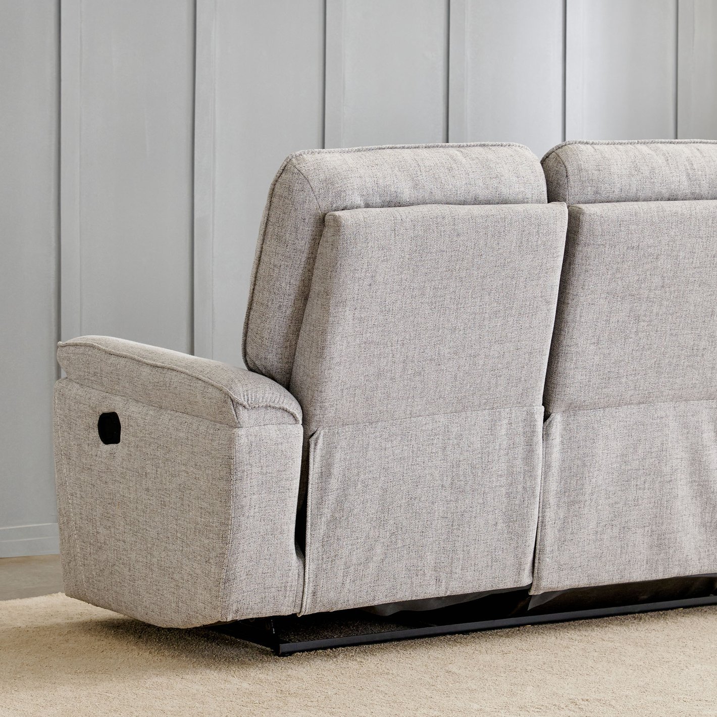 Artise Fabric 3-Seater Recliner - Grey - Image 7