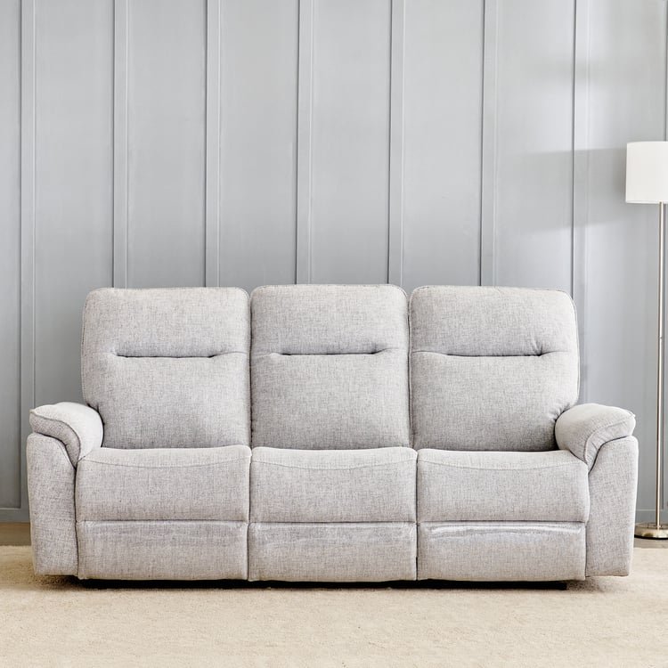 Artise Fabric 3-Seater Recliner - Grey - Image 3