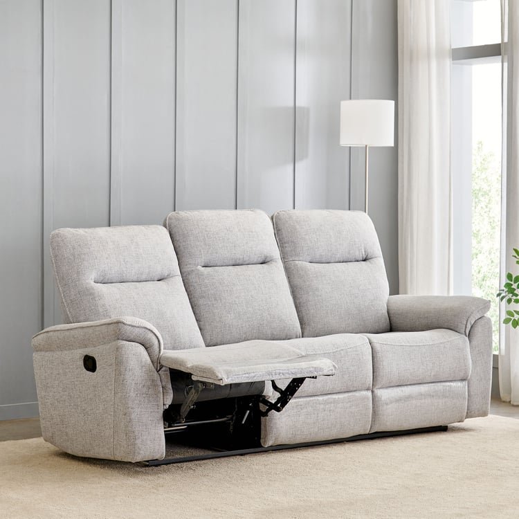 Artise Fabric 3-Seater Recliner - Grey - Image 9