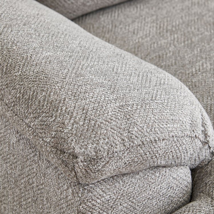 Highlander Fabric 3-Seater Electric Recliner - Grey - Image 2