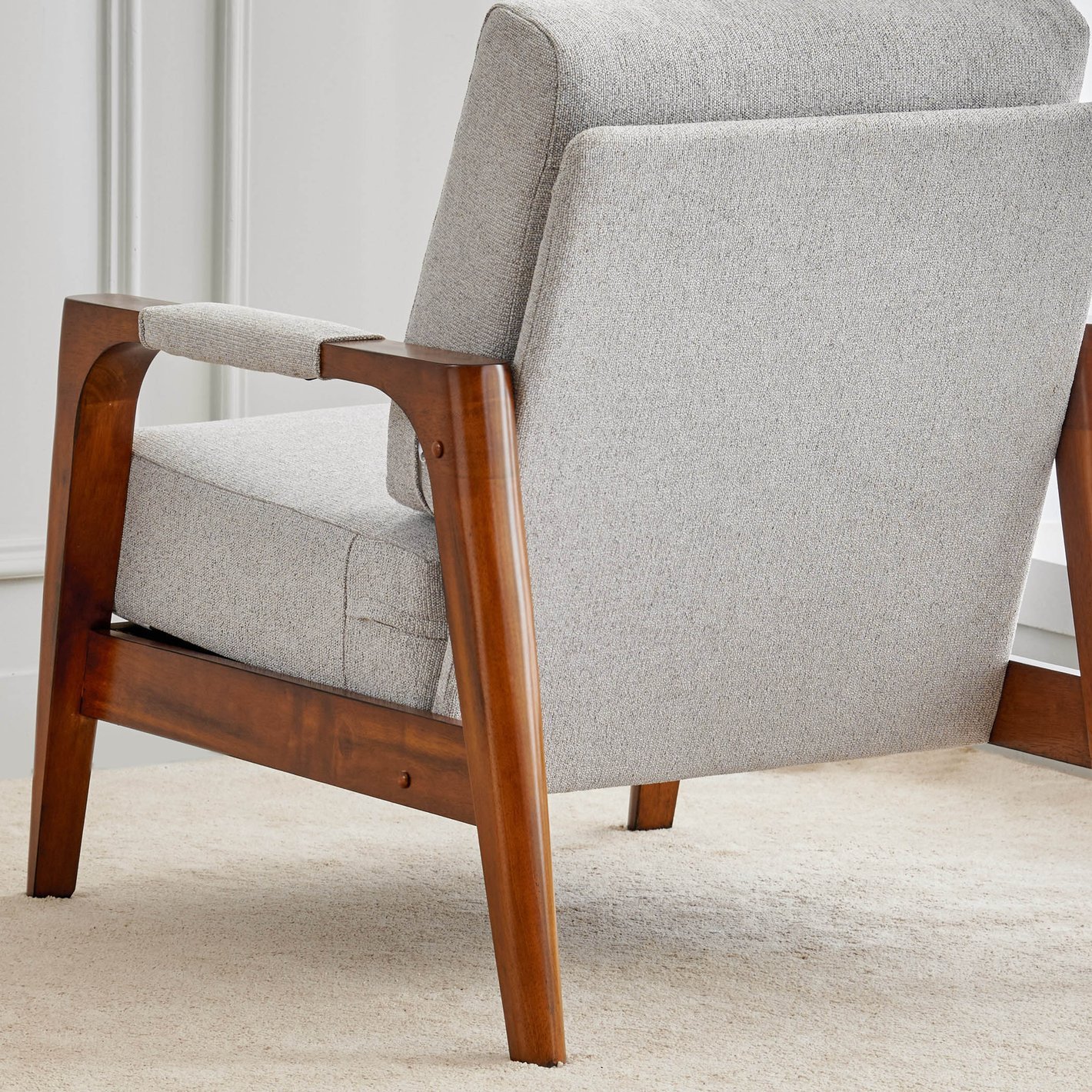 Mayfair Fabric 3+2+1 Seater Sofa Set - Grey - Image 2