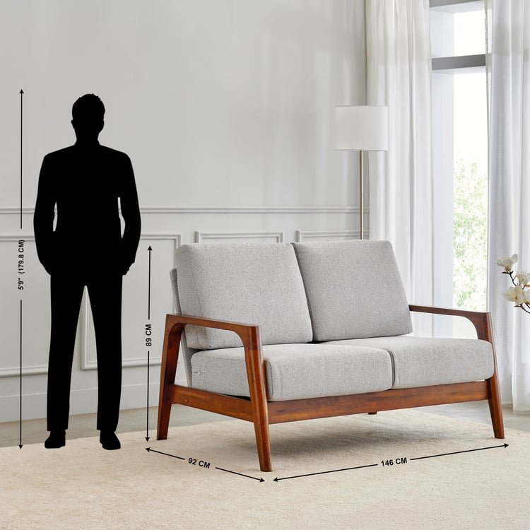 Mayfair Fabric 3+2+1 Seater Sofa Set - Grey - Image 7