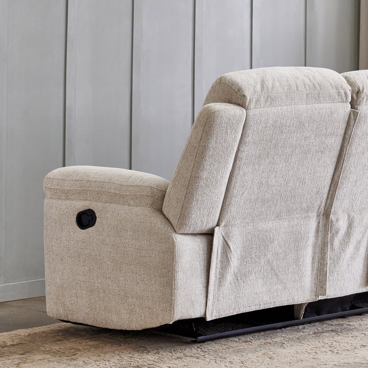 Castle Fabric 2-seater rocking recliner - Grey - Image 6