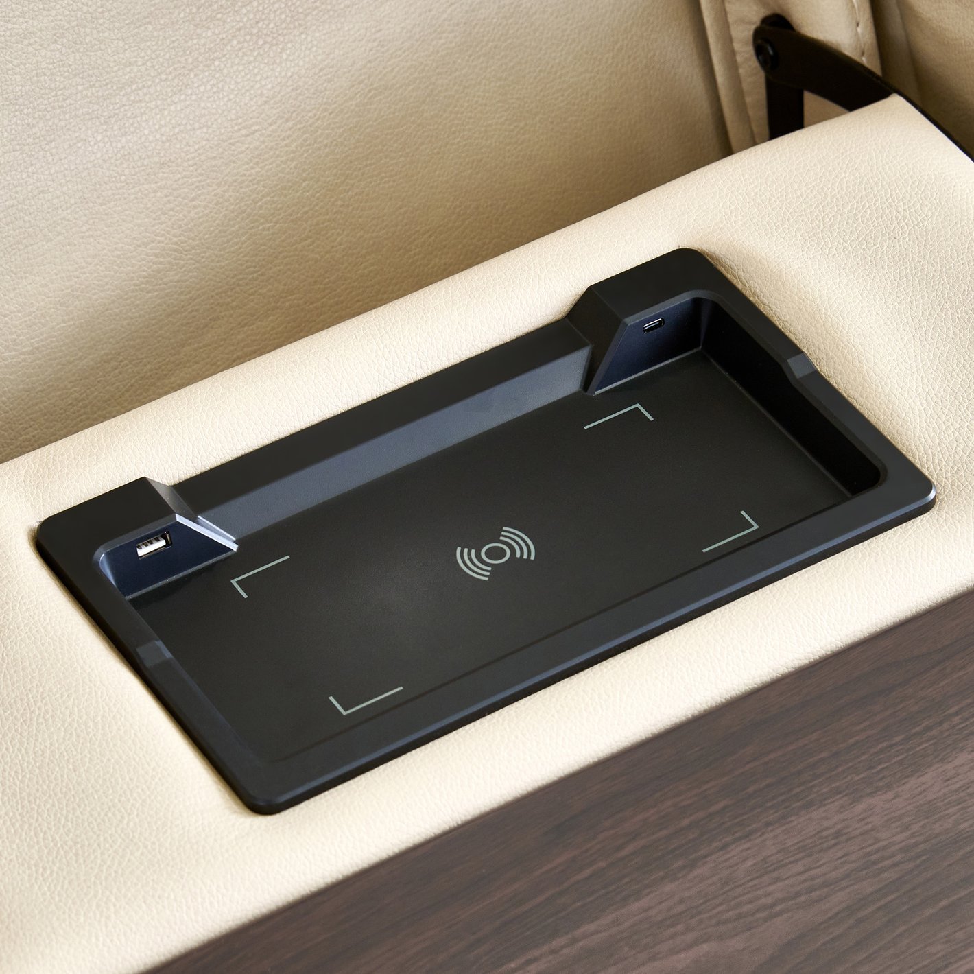 Potsdam Half Leather 3-Seater Zero Gravity Electric Recliner - Ivory - Image 13