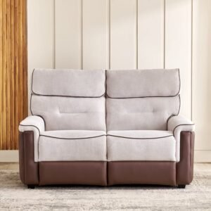 Albert Fabric 2-Seater Sofa - Brown