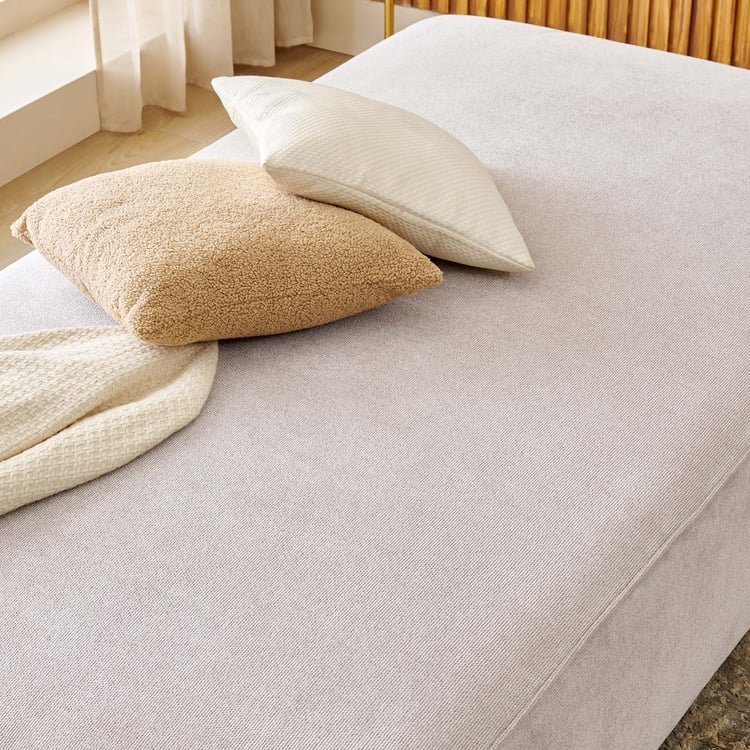 Ebony NXT Fabric 3-Seater Sofa Bed - Beige