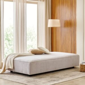 Ebony NXT Fabric 3-Seater Sofa Cum Bed - Beige