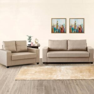3+2 Seater Sofa Set (1) Helios Mendoza Fabric 3+2 Seater Sofa Set - Beige