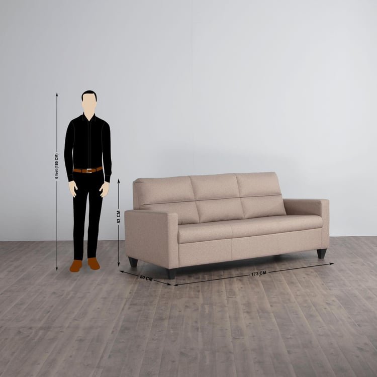 Helios Clary Nxt Fabric 3+2 Seater Sofa Set - Beige